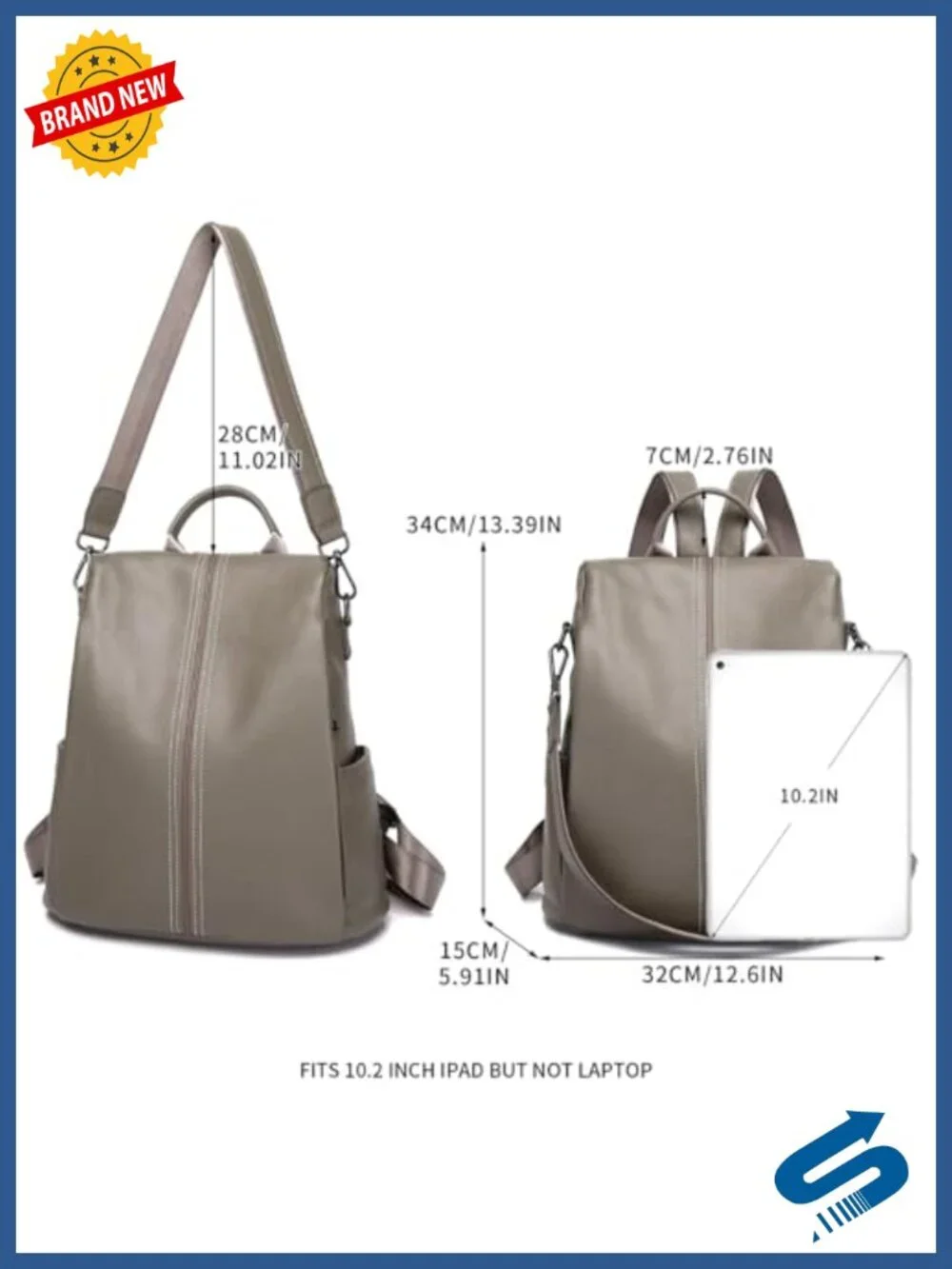 Genuine Leather Backpack Purse Women Antitheft Real Soft Leather Daypack